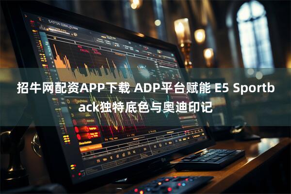 招牛网配资APP下载 ADP平台赋能 E5 Sportback独特底色与奥迪印记