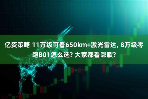 亿资策略 11万级可看650km+激光雷达, 8万级零跑B01怎么选? 大家都看哪款?